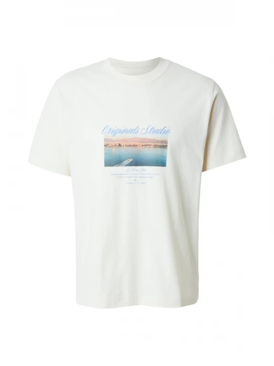 Foto van product JACK & JONES Shirt 'JORNORREBRO' sand / azuur / lichtbruin / wit