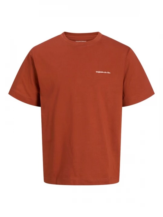 Foto van product JACK & JONES Shirt 'JORParos Easter' roestbruin / wit