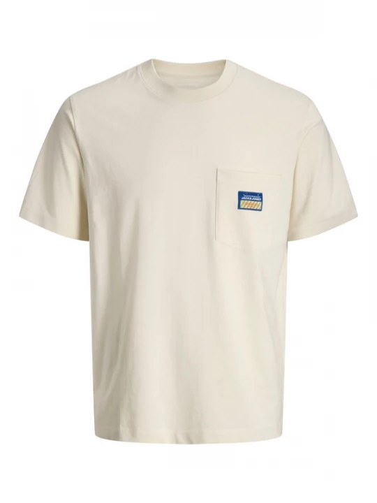 Foto van product JACK & JONES Shirt 'JORPOCKY' azuur / geel / wolwit