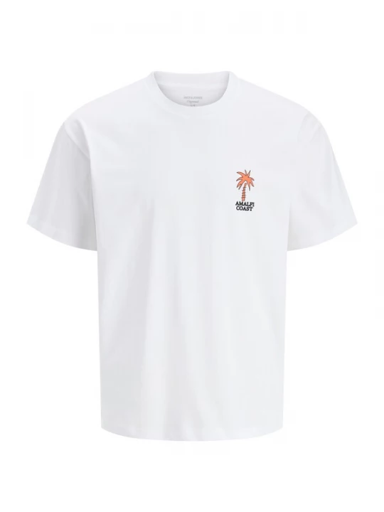 Foto van product JACK & JONES Shirt 'JORSUN' donkeroranje / zwart / wit