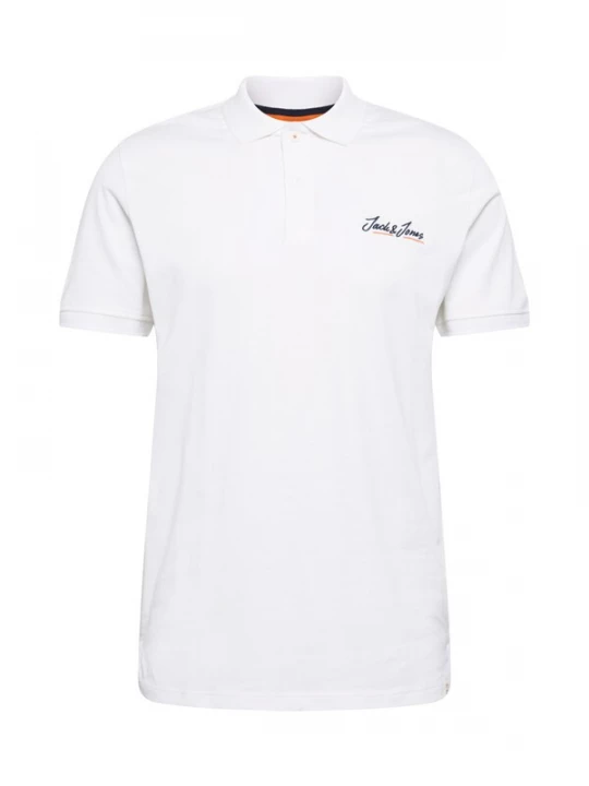 Foto van product JACK & JONES Shirt 'JORTons' nachtblauw / donkeroranje / wit