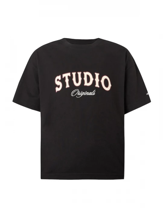 Foto van product JACK & JONES Shirt 'JORUPSTATE' crème / roestbruin / zwart / wit