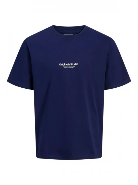 Foto van product JACK & JONES Shirt 'JORVesterbro' donkerblauw / wit