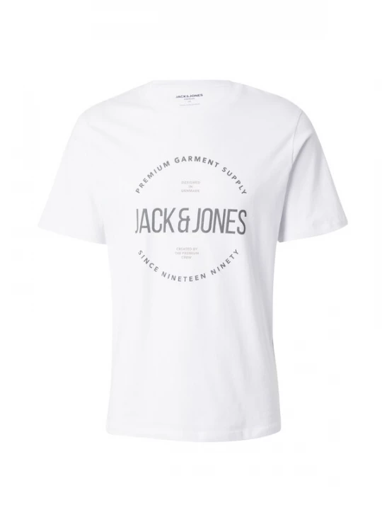 Foto van product JACK & JONES Shirt 'JPRBlaaston' donkergrijs / wit