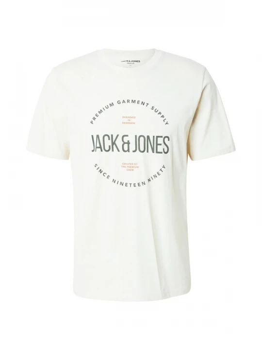 Foto van product JACK & JONES Shirt 'JPRBLAaston' lichtbeige / olijfgroen / mandarijn