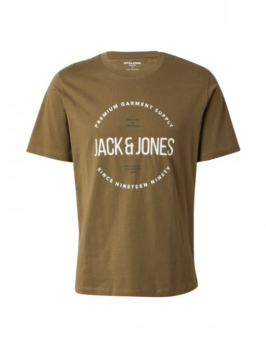 Foto van product JACK & JONES Shirt 'JPRBLAAston' olijfgroen / zwart / wit