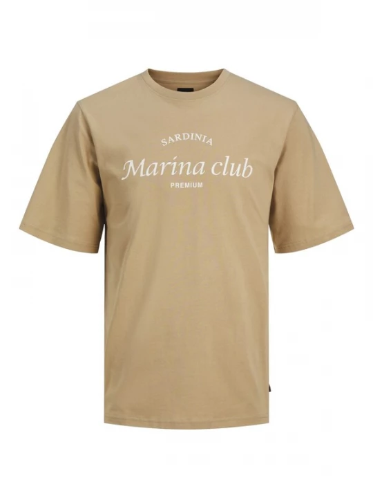 Foto van product JACK & JONES Shirt 'JPRBLAOcean Club' donkerbeige / wit