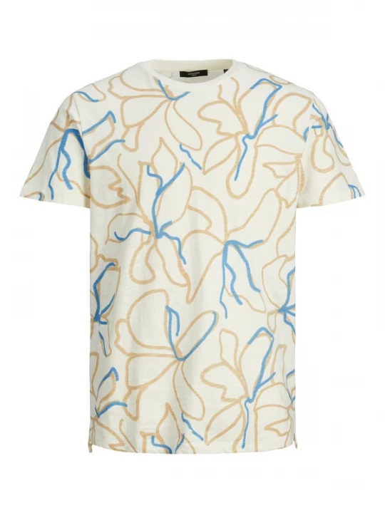 Foto van product JACK & JONES Shirt 'JPRBlatropic' beige / camel / blauw