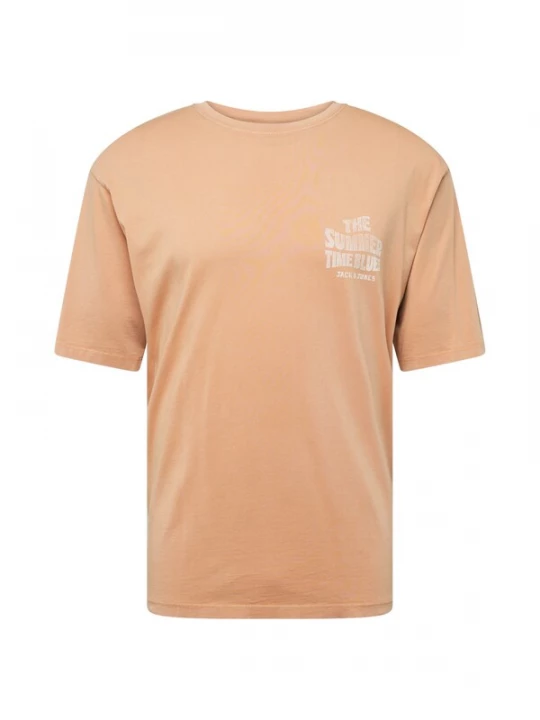 Foto van product JACK & JONES Shirt 'JPRBLUANTHONY' lichtoranje / wit