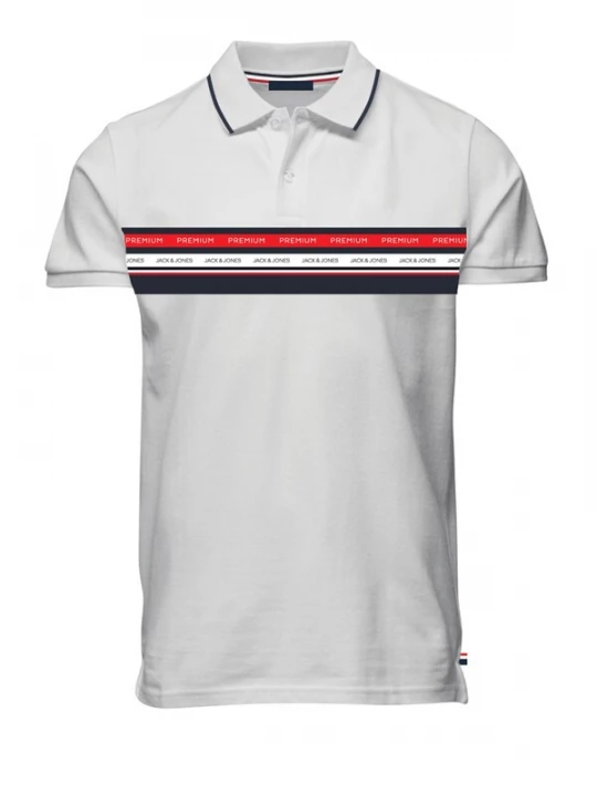 Foto van product JACK & JONES Shirt 'JPRBLUWillow' marine / rood / wit