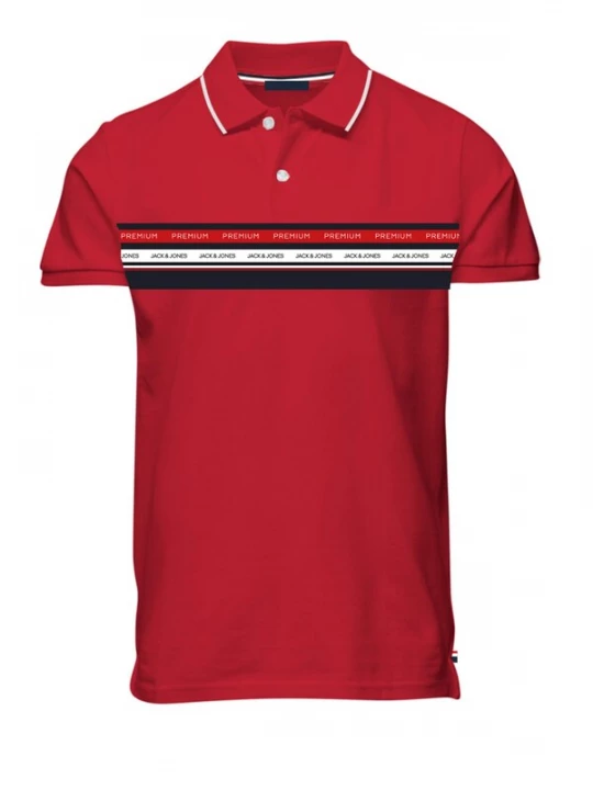 Foto van product JACK & JONES Shirt 'JPRBLUWillow' rood / zwart / wit