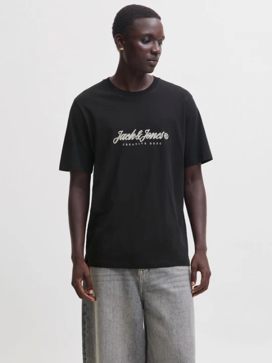 Foto van product JACK & JONES Shirt 'JWHMontauk' greige / zwart / wit