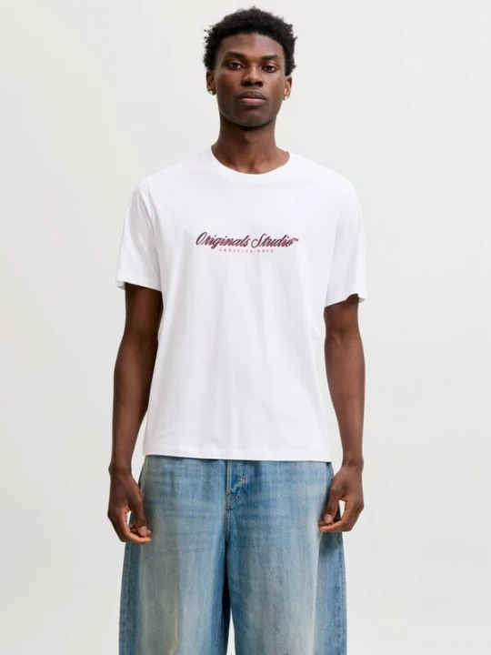 Foto van product JACK & JONES Shirt 'JWHMontauk' grenadine / zwart / wit