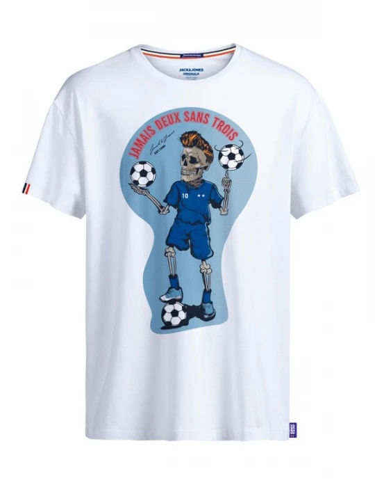 Foto van product JACK & JONES Shirt lichtblauw / grijs / zwart / wit