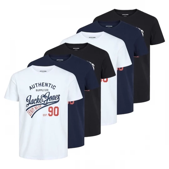 Foto van product JACK & JONES Shirt marine / zwart / wit