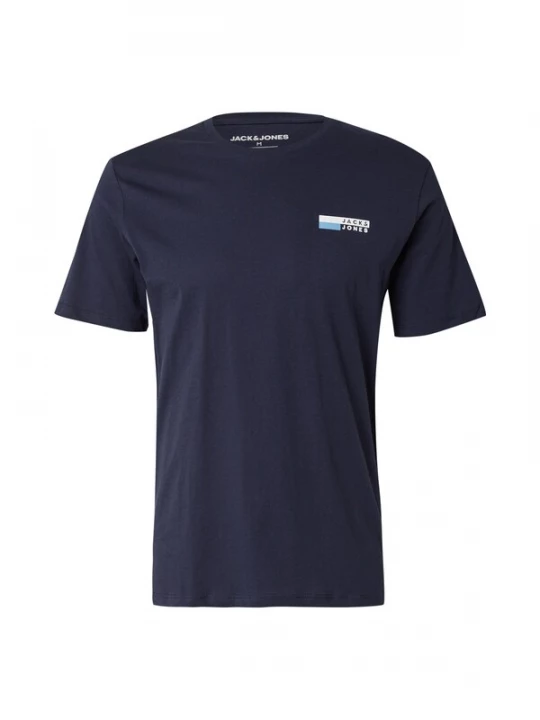 Foto van product JACK & JONES Shirt nachtblauw / lichtblauw / wit