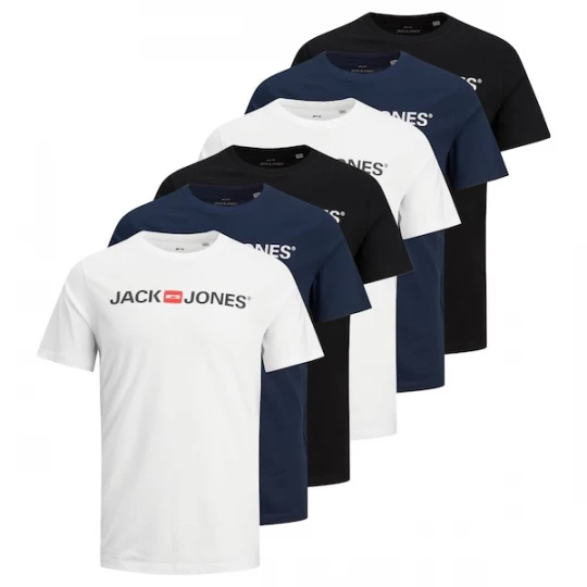 Foto van product JACK & JONES Shirt navy / knalrood / zwart / wit
