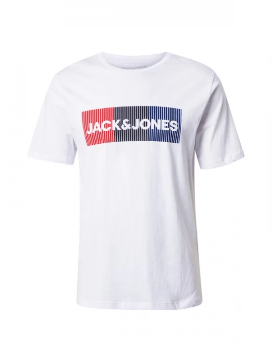 Foto van product JACK & JONES Shirt navy / rood / zwart / wit
