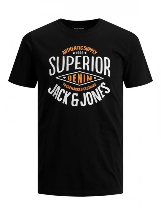 Foto van product JACK & JONES Shirt oranje / zwart / wit