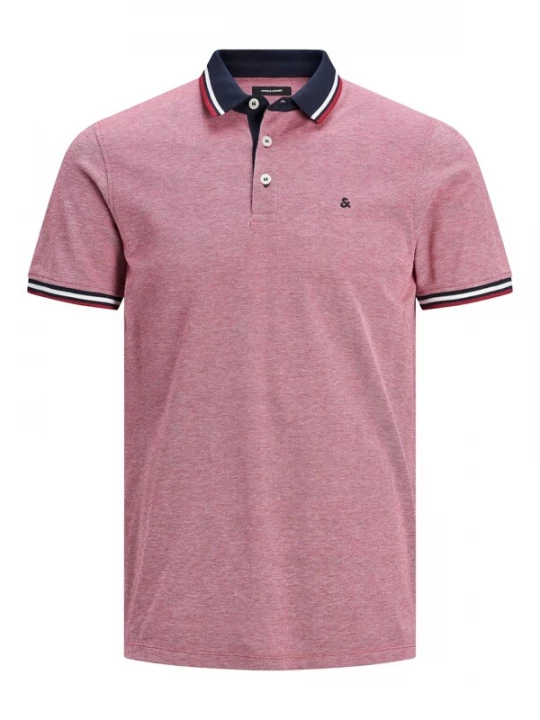 Foto van product JACK & JONES Shirt 'Paulos' navy / eosine / rood / wit