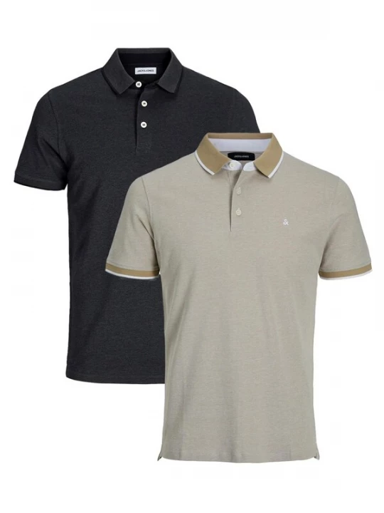 Foto van product JACK & JONES Shirt 'Paulos - Slim Fit' beige gemêleerd