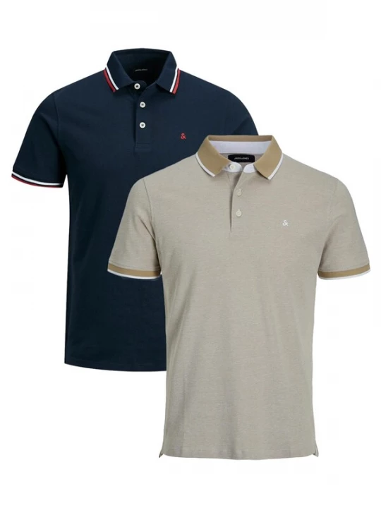 Foto van product JACK & JONES Shirt 'Paulos - Slim Fit' blauw gemêleerd