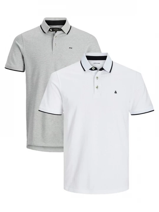 Foto van product JACK & JONES Shirt 'Paulos - Slim Fit' grijs gemêleerd
