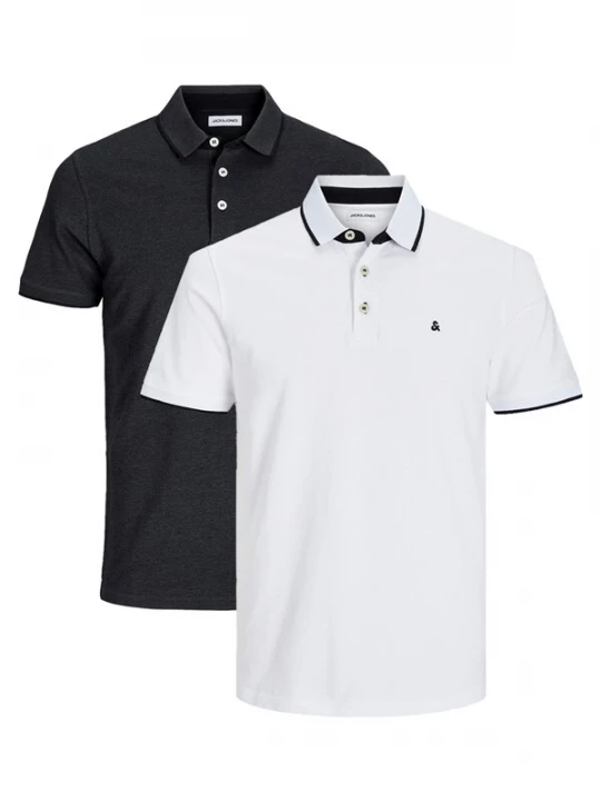 Foto van product JACK & JONES Shirt 'Paulos - Slim Fit' zwart gemêleerd