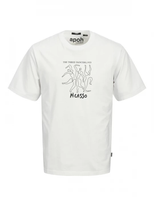 Foto van product JACK & JONES Shirt 'Picasso' zwart / wit