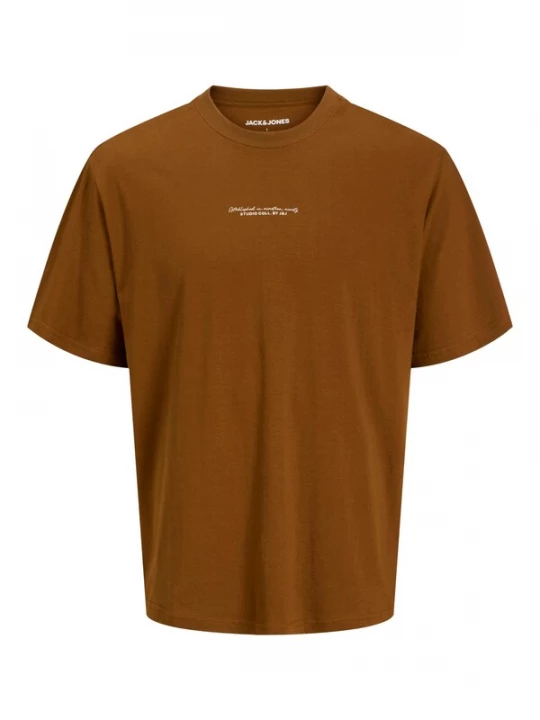 Foto van product JACK & JONES Shirt 'Rikkie' cognac / wit