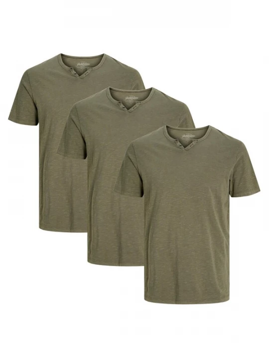 Foto van product JACK & JONES Shirt 'Split' donkergroen