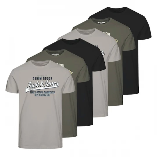 Foto van product JACK & JONES Shirt taupe / olijfgroen / zwart