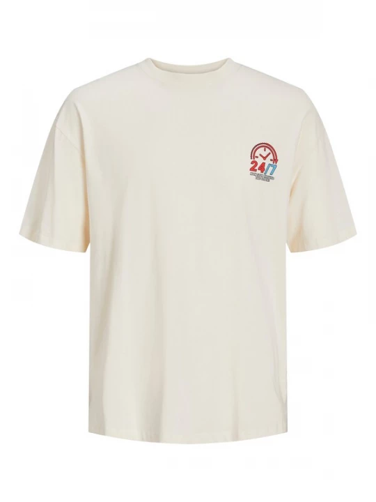 Foto van product JACK & JONES Shirt 'Toast' crème / donkerblauw / rood