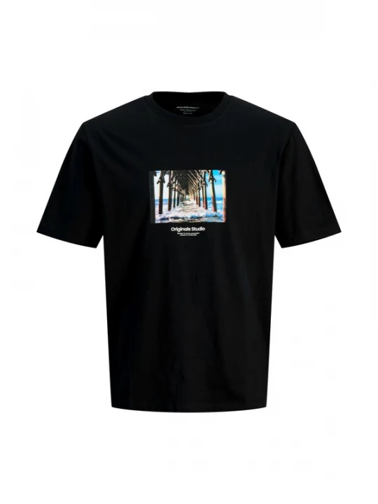 Foto van product JACK & JONES Shirt 'Vester Picture' zwart