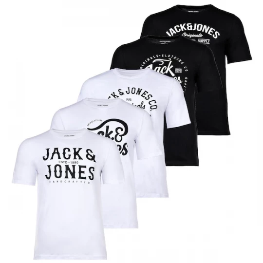 Foto van product JACK & JONES Shirt zwart / wit