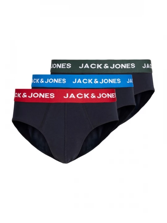 Foto van product JACK & JONES Slip 'JACGLOBE' navy / hemelsblauw / spar / rood / wit