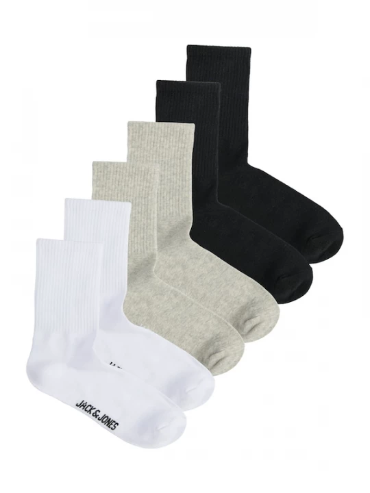 Foto van product JACK & JONES Sokken 'JACNOLAN' grijs gemêleerd / zwart / wit