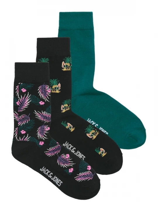 Foto van product JACK & JONES Sokken 'JACPineapple' geel / smaragd / lila / zwart