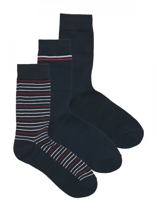 Foto van product JACK & JONES Sokken nachtblauw / donkerrood / wit