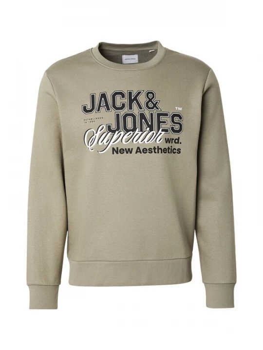 Foto van product JACK & JONES Sweatshirt aardetinten / zwart / wit