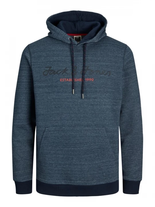 Foto van product JACK & JONES Sweatshirt 'Berg' marine / navy / nachtblauw / watermeloen rood