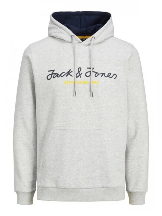 Foto van product JACK & JONES Sweatshirt 'Berg' navy / geel / grijs gemêleerd
