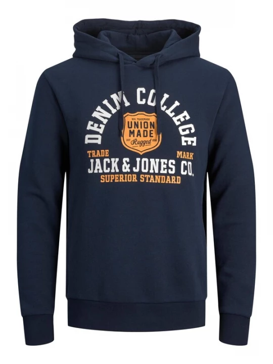 Foto van product JACK & JONES Sweatshirt blauw / oranje / wit