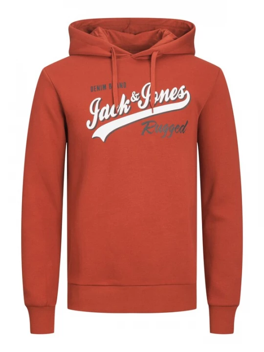 Foto van product JACK & JONES Sweatshirt bloedrood / zwart / wit