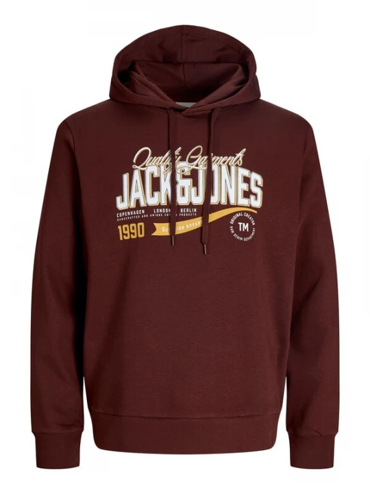 Foto van product JACK & JONES Sweatshirt bruin / geel / wit