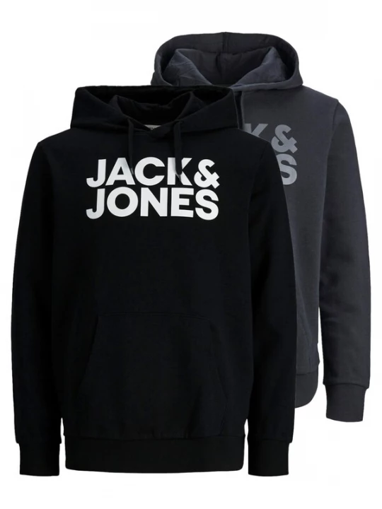 Foto van product JACK & JONES Sweatshirt 'Corp' zwart gemêleerd
