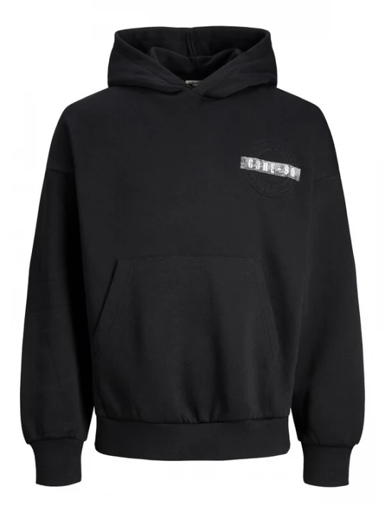 Foto van product JACK & JONES Sweatshirt 'Digital' grijs / zwart / wit