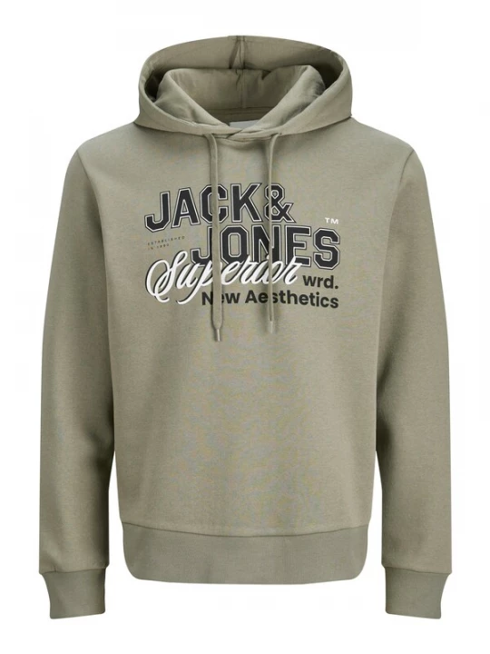 Foto van product JACK & JONES Sweatshirt greige / zwart / wit