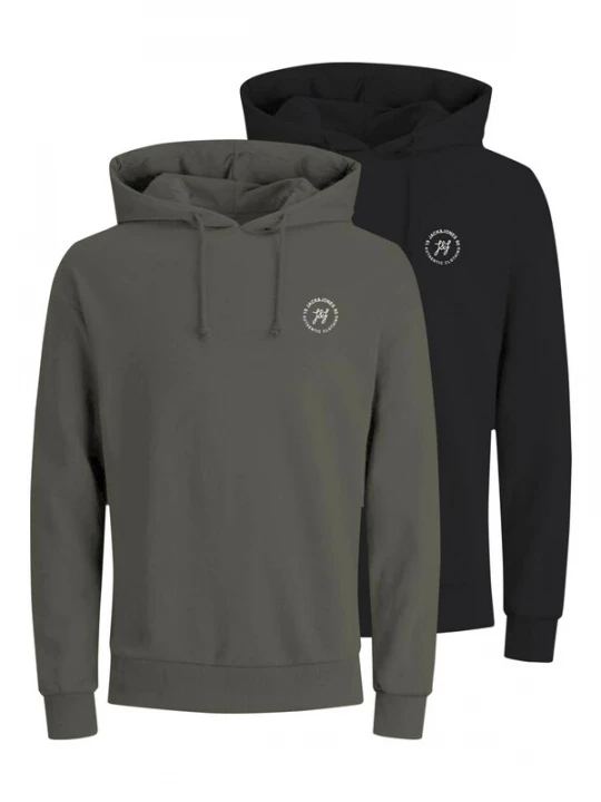 Foto van product JACK & JONES Sweatshirt 'Jaxon' kaki / zwart / wit