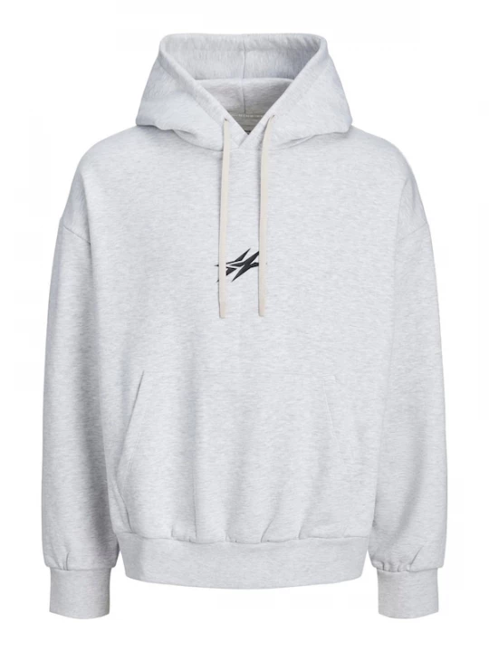 Foto van product JACK & JONES Sweatshirt 'JCOCNZ BERLIN' zwart / wit gemêleerd